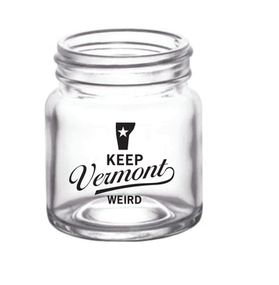 KEEP VERMONT WEIRD MASON JAR SHOT GLASS